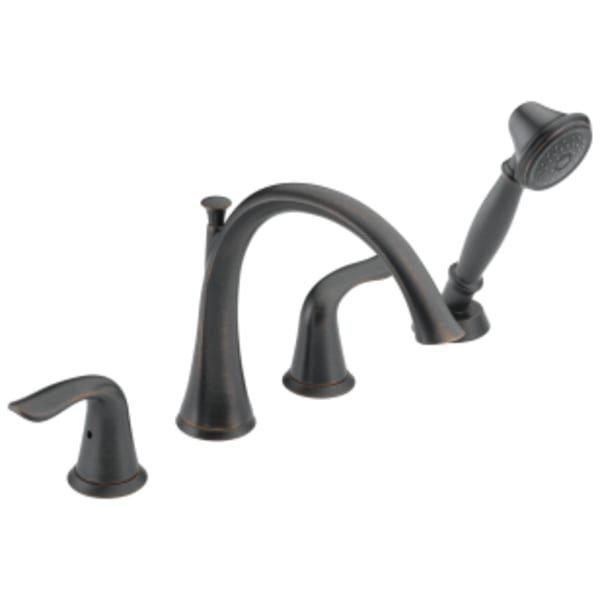 Delta Lahara®: Roman Tub with Handshower Trim in Venetian Bronze