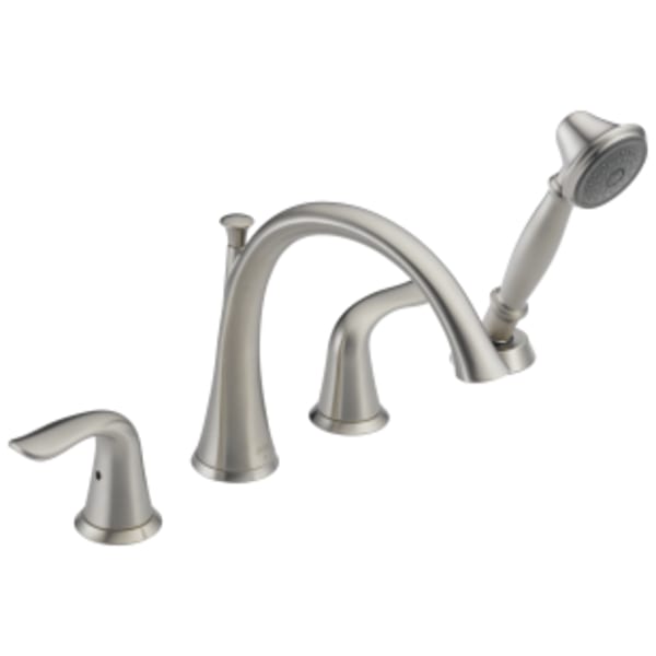 Delta Lahara®: Roman Tub with Handshower Trim in Stainless