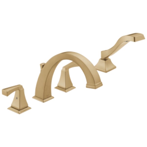 Delta Dryden™: Roman Tub with Hand Shower Trim in Champagne Bronze