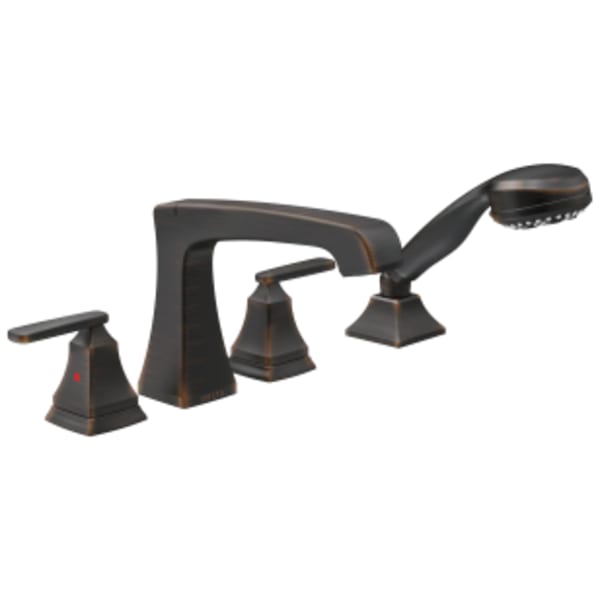 Delta Ashlyn®: Roman Tub with Hand Shower Trim in Venetian Bronze
