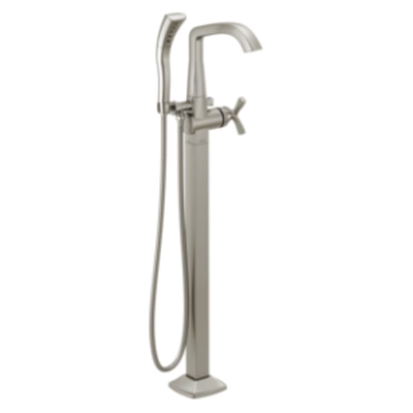 Delta Stryke® Floor Mount Tub Filler Trim Lumicoat® Stainless