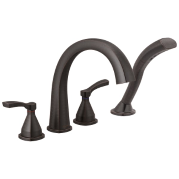 Delta Stryke®: Four Hole Roman Tub Trim in Venetian Bronze
