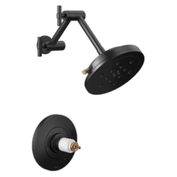 Brizo Litze® TempAssure® Thermostatic Shower Only Less Handles Matte Black/Luxe Gold