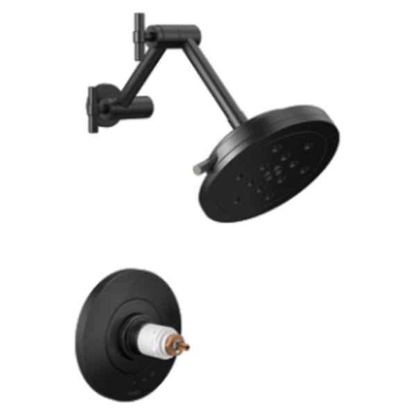 Brizo Litze® TempAssure® Thermostatic Shower Only Less Handles Matte Black/Luxe Steel