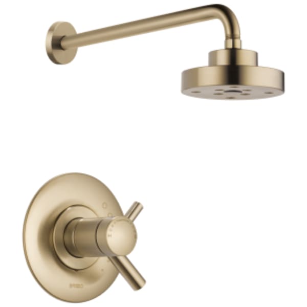 Brizo Odin®: Tempassure Thermostatic Shower Trim in Luxe Gold