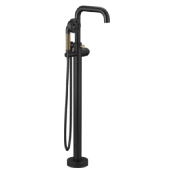 Brizo Litze® Single Handle Freestanding Tub Filler Less Handle Matte Black/Luxe Gold
