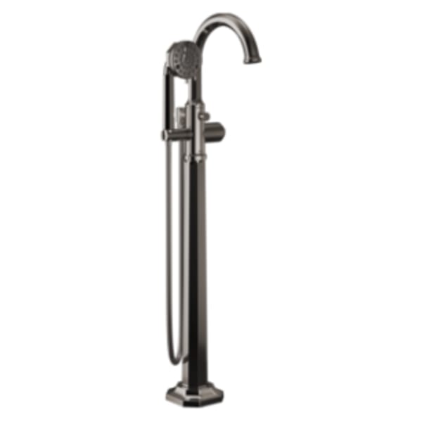 Brizo Beauclere® Single Handle Freestanding Tub Filler Less Handle Brilliance Black Onyx