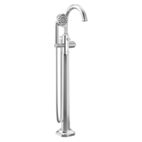 Brizo Beauclere® Single Handle Freestanding Tub Filler Less Handle Chrome