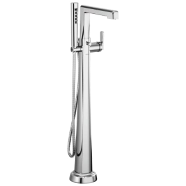 Brizo Levoir™: Single-Handle Floor Mount Tub Filler in Chrome