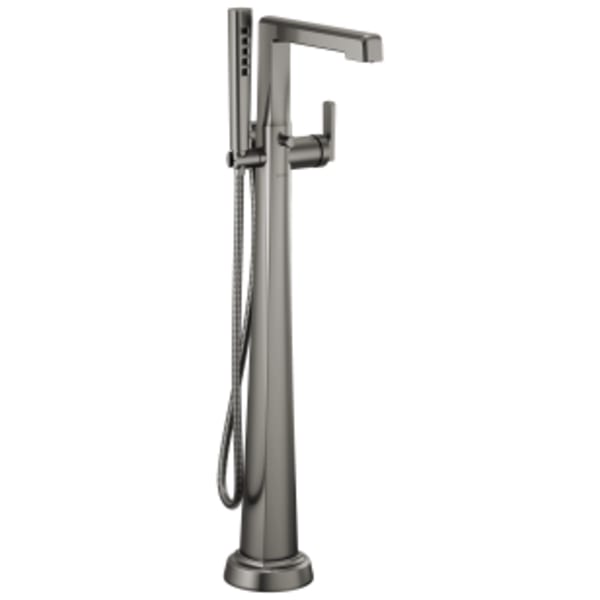 Brizo Levoir™ Single Handle Floor Mount Tub Filler Luxe Steel