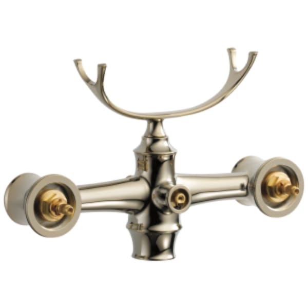Brizo Brizo Traditional: Two-Handle Freestanding Tub Filler Body Assembly Trim - Less Handles in Polished Nickel