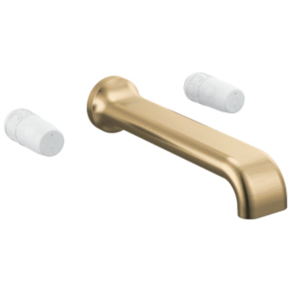 Brizo Allaria™: Two-Handle Wall Mount Tub Filler - Less Handles in Luxe Gold