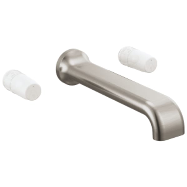 Brizo Allaria™: Two-Handle Wall Mount Tub Filler - Less Handles in Luxe Nickel