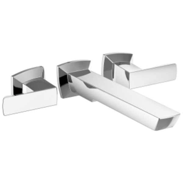 Brizo Vettis®: Two-Handle Wall Mount Tub Filler in Chrome