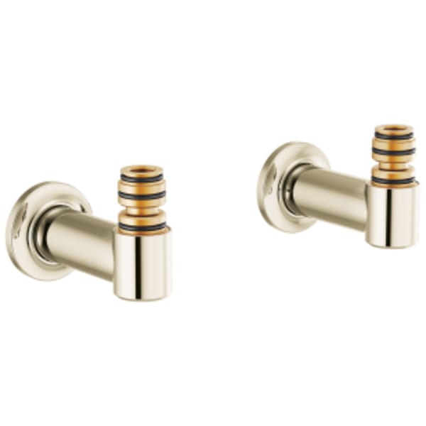Brizo Frank Lloyd Wright®: Wall Mount Tub Filler Unions in Polished Nickel
