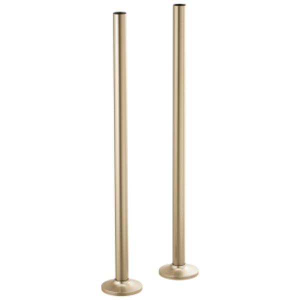 Brizo Kintsu®: Floor Mount Tub Filler Unions in Luxe Gold