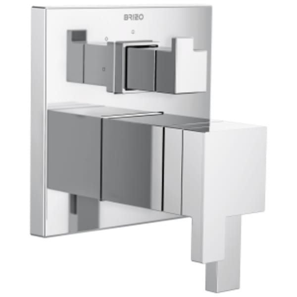 Brizo Siderna® TempAssure® Thermostatic Valve with Integrated 3 Function Diverter Trim Chrome