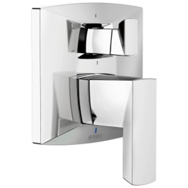 Brizo Vettis®: Pressure Balance Valve With Integrated 6-Function Diverter Trim in Chrome