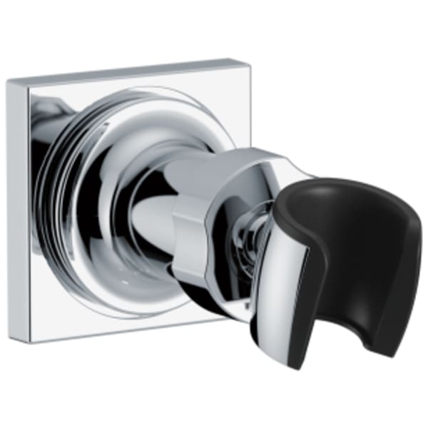 Delta Universal Showering Components: Adjustable Wall Mount for Hand Shower in Lumicoat Chrome