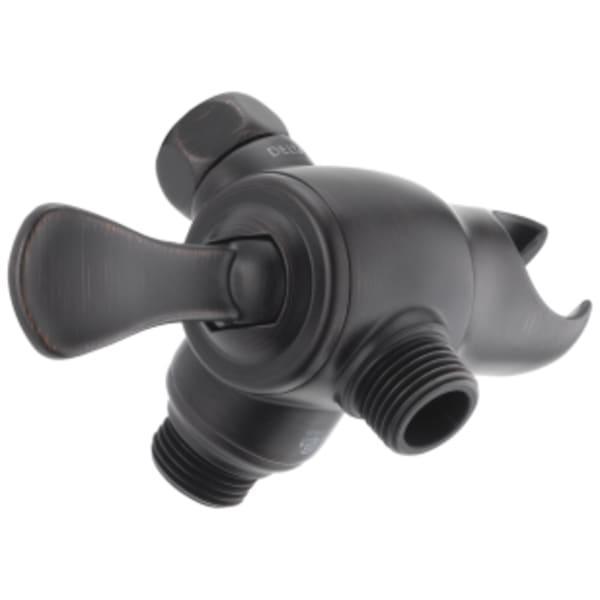 Delta Universal Showering Components: 3-Way Shower Arm Diverter with Hand Shower Mount in Venetian Bronze