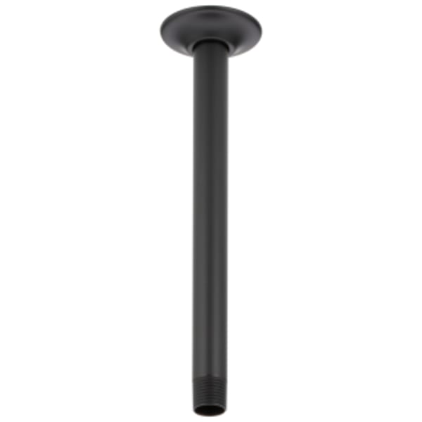 Delta Universal Shower Arm & Flange 10" Ceiling Mount Matte Black