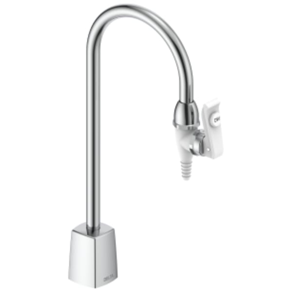 Delta Commercial W66 Deck-mount Pure Water Faucet with Gooseneck Spout Chrome