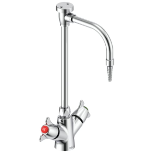 Commercial W67 Series Mixing Faucet: Two Handle Deck Mount Single Shank Laboratory Mixing Faucet