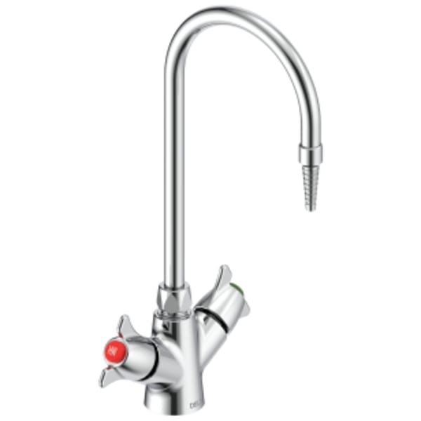 Commercial W67 Series Mixing Faucet: Two Handle Deck Mount Single Shank Laboratory Mixing Faucet