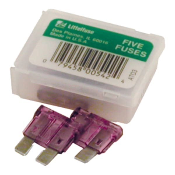 Blade Fuse - 3 Amp - Purple, pack of 5