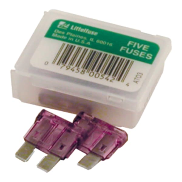 Blade Fuse – 3 Amp – Purple, pack of 5