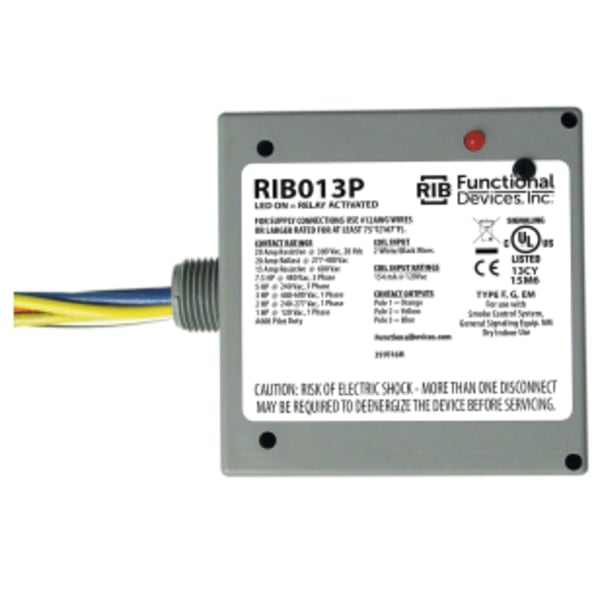 Power Relay, 20 Amp, 3PST-N/O, 120 Vac Coil, NEMA 1 Housing