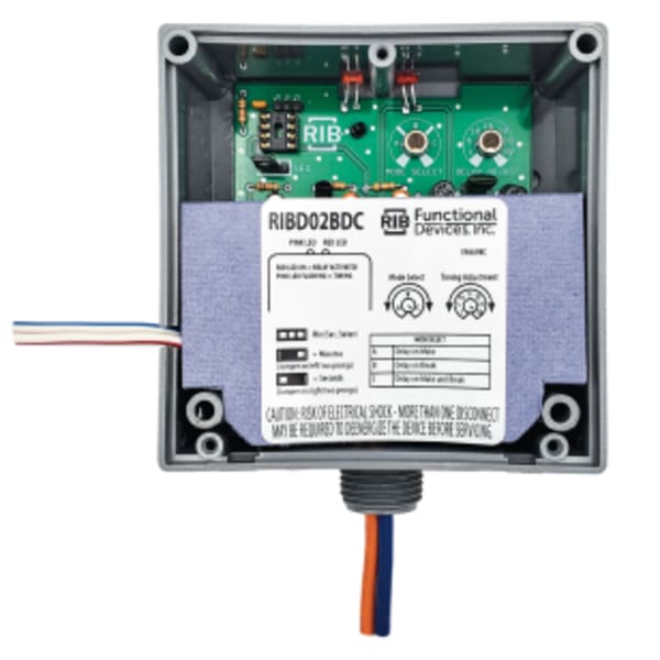 Time Delay Dry Contact Relay, 20 Amp SPDT, Class 2 Dry Contact Input, 208-277 Vac Power Input, NEMA 1 Housing