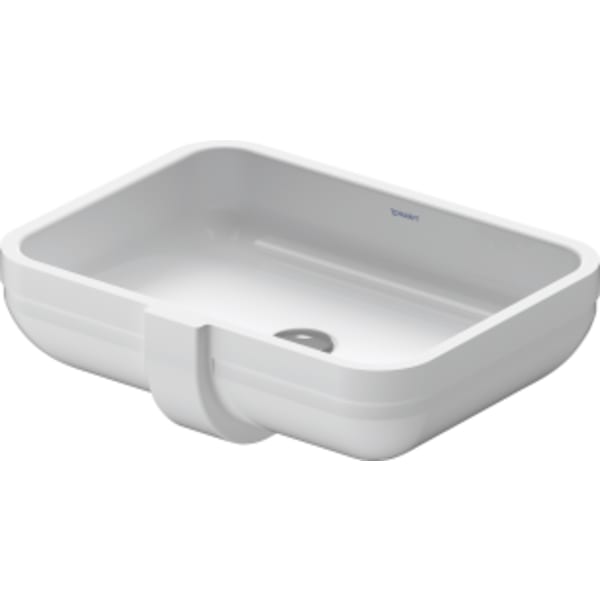 Duravit Happy D.2 18 7/8" Rectangular Undermount Sink in White with Overflow