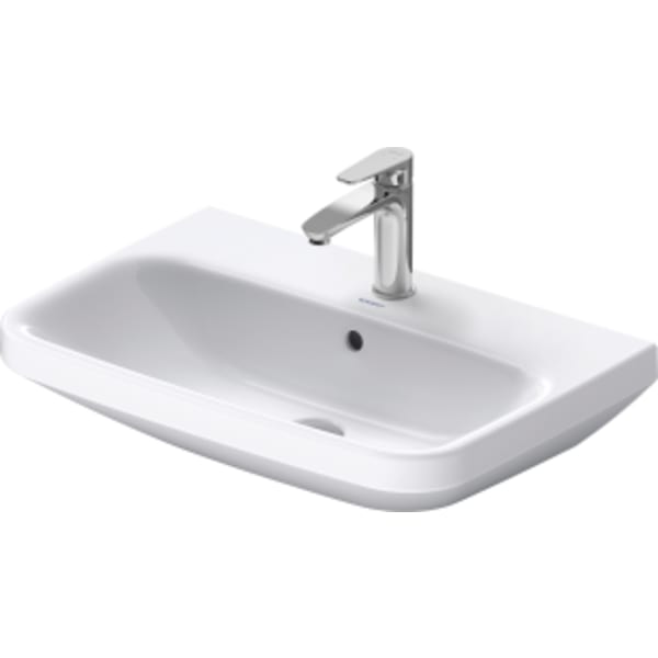 Duravit DuraStyle 25 5/8" Rectangular Wall Mounted Sink in White with Single Faucet Hole and with Overflow