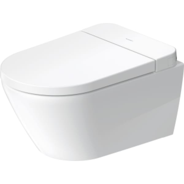Duravit D-Neo 1.28/0.8 GPF Dual Flush Rimless Round Wall Mounted Toilet in White with HygieneGlaze