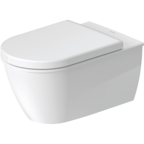 Duravit Darling New 1.6/0.8 GPF Dual Flush ADA Compliant Elongated Wall Mounted Toilet in White