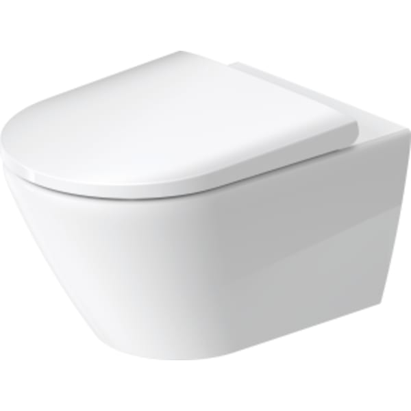 Duravit D-Neo 1.28/0.8 GPF Dual Flush Rimless ADA Compliant Round Wall Mounted Toilet in White