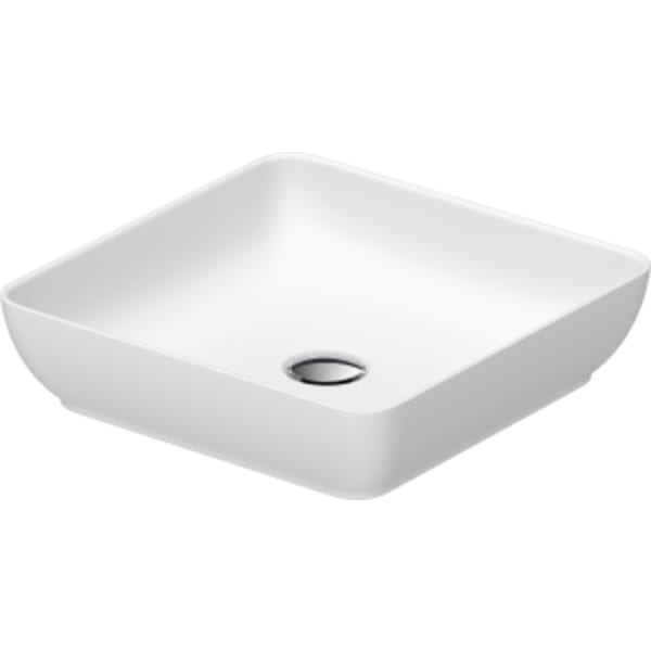 Duravit Sivida 15 3/4" Square Vessel Sink in Satin Matte White