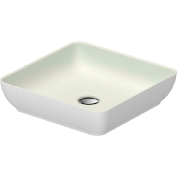 Duravit Sivida 15 3/4" Square Vessel Sink in Satin Matte White