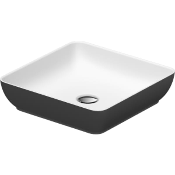 Duravit Sivida 15 3/4" Square Vessel Sink in Matte Dark Gray