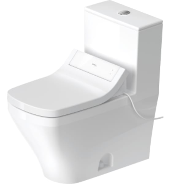 Duravit DuraStyle 1.32/0.92 GPF Dual Flush One Piece Toilet in White, Top Push Button Flush - Seat Included