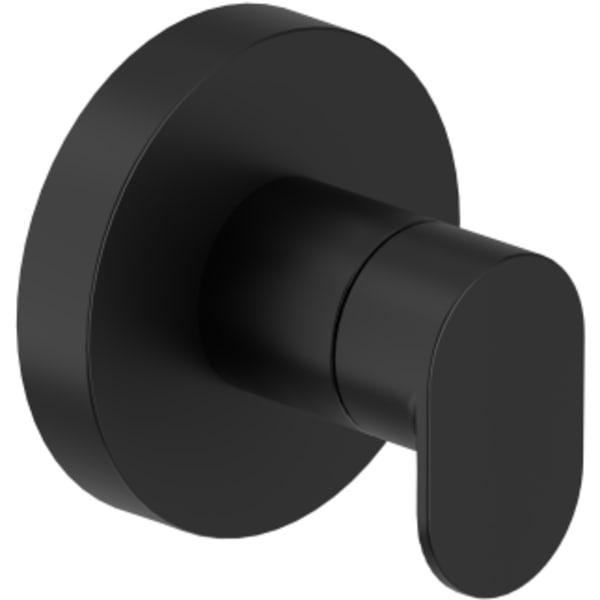 Duravit No.1 Diverter Diverter Trim with Diverter in Matte Black, Valve Included