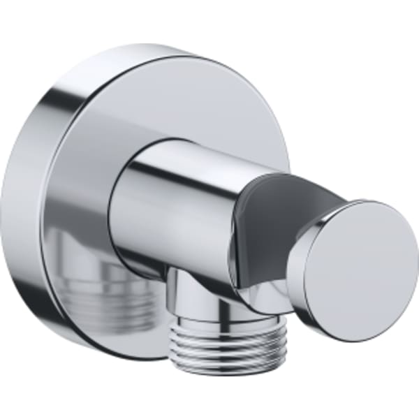 Duravit DuraShower Round Wall Outlet with Handshower Holder in Chrome