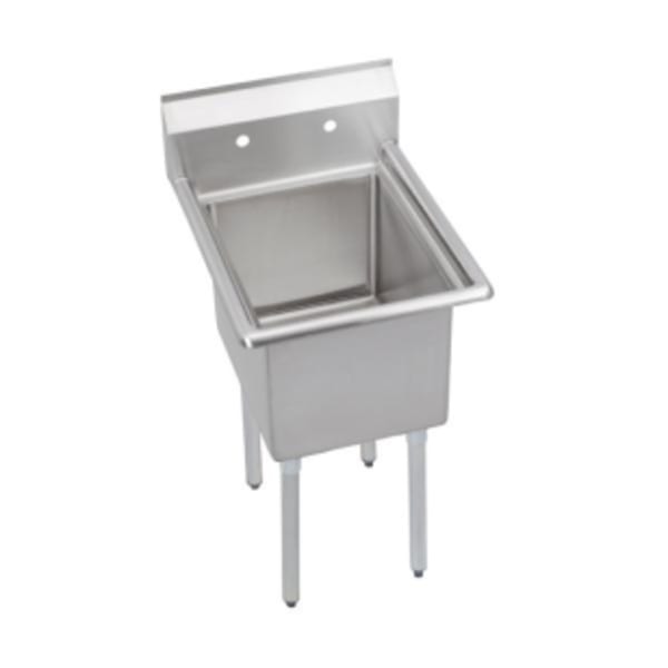 Elkay Dependabilt Stainless Steel 21" x 25-13/16" x 43-3/4" 16 Gauge One Compartment Sink with Stainless Steel Legs