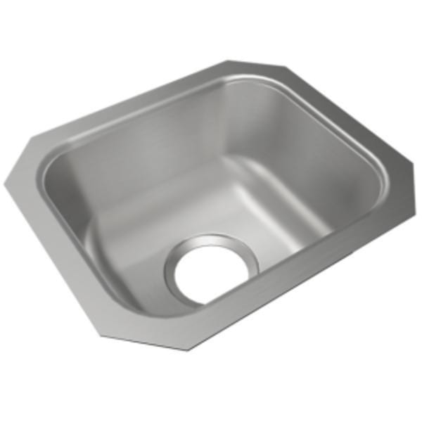 Dayton Stainless Steel 14-1/2" x 12-1/2" x 6-1/2" Single Bowl Undermount Sink