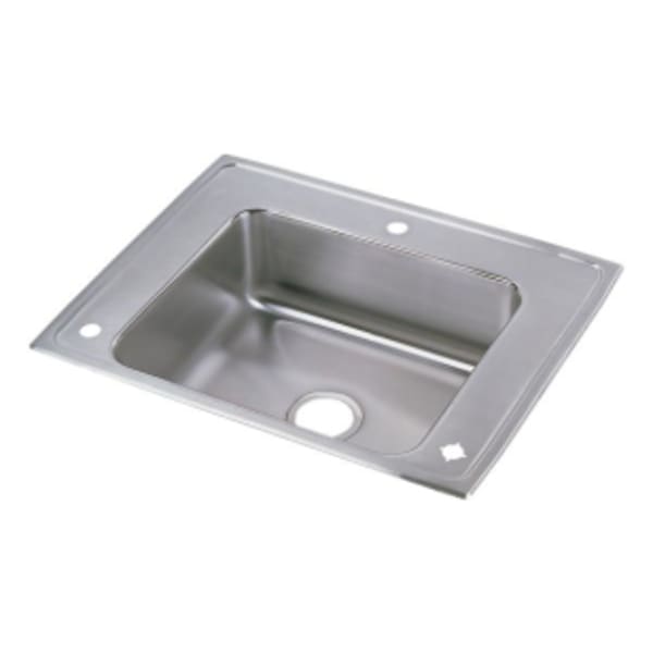 Elkay Lustertone Classic Stainless Steel 28" x 22" x 6" Single Bowl Drop-in Classroom ADA Sink