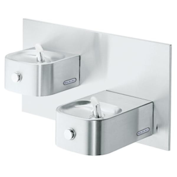 Elkay Soft Sides Bi-Level Fountain Non-Filtered Non-Refrigerated Stainless
