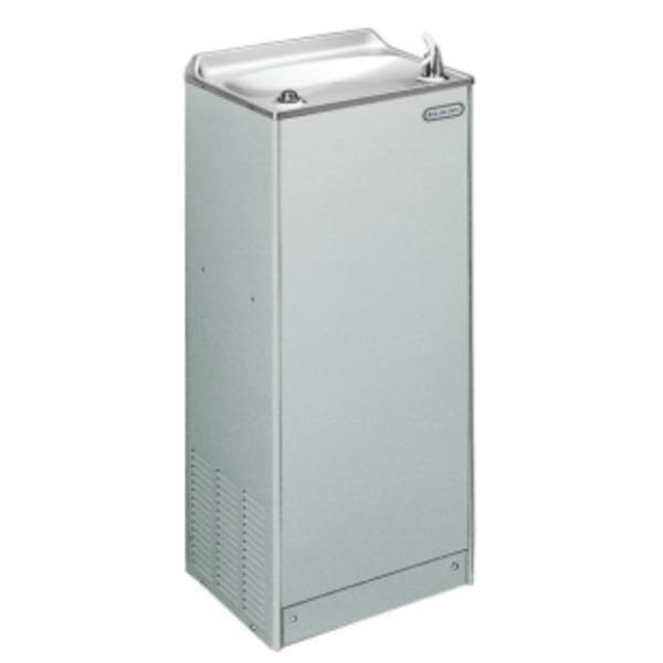 Elkay Legacy Floor Mount Cooler with Foot Pedal and Glass Filler Non-filtered Refrigerated 8 GPH Glass Filler Prepped Light Gray Granite
