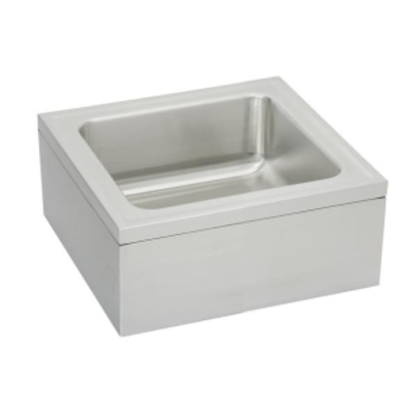 Elkay Stainless Steel 25" x 23" x 8" Single Bowl Floor Mount Service Sink Package