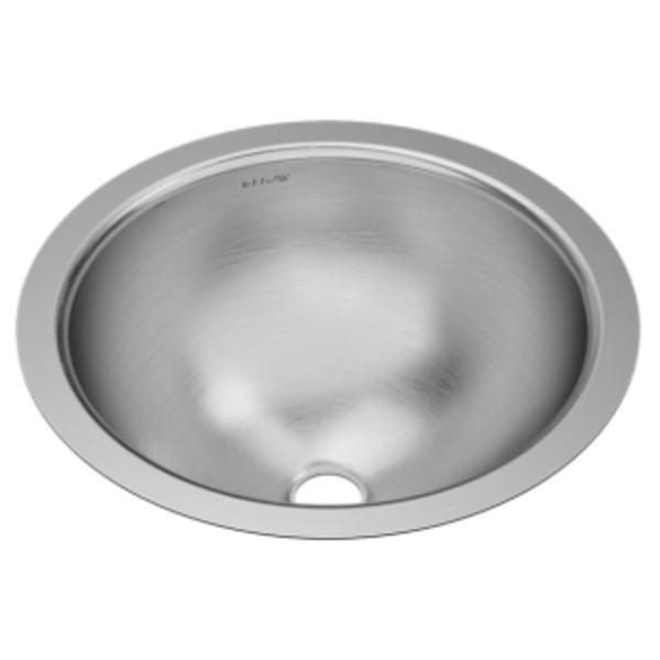 Elkay Asana Stainless Steel 14-3/8" x 14-3/8" x 6" Single Bowl Undermount Bathroom Sink with Overflow